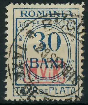 BES. 1WK D-MV RUMÄNIEN PORTO Nr 4 gestempelt 434986