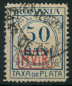 BES. 1WK D-MV RUMÄNIEN PORTO Nr 5 gestempelt 43493A