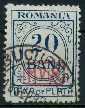 BES. 1WK D-MV RUMÄNIEN PORTO Nr 3 gestempelt 434A0A