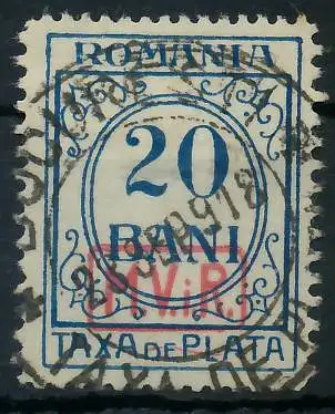 BES. 1WK D-MV RUMÄNIEN PORTO Nr 3 gestempelt 4349F2