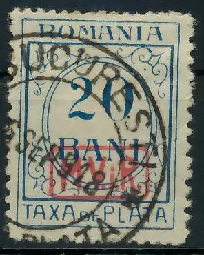 BES. 1WK D-MV RUMÄNIEN PORTO Nr 3 gestempelt 434A06