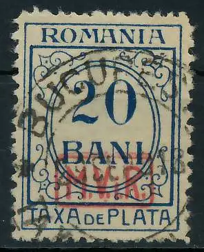 BES. 1WK D-MV RUMÄNIEN PORTO Nr 3 gestempelt 434A16