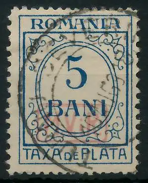 BES. 1WK D-MV RUMÄNIEN PORTO Nr 1 gestempelt 434A2A