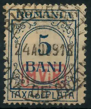 BES. 1WK D-MV RUMÄNIEN PORTO Nr 1 gestempelt 434A22