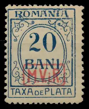 BES. 1WK D-MV RUMÄNIEN PORTO Nr 3 ungebraucht 434A6E