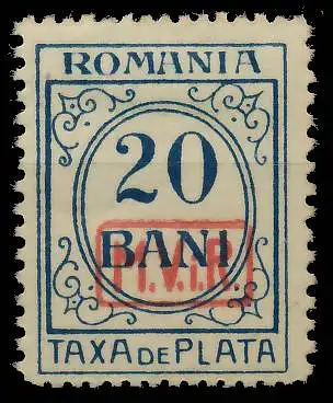 BES. 1WK D-MV RUMÄNIEN PORTO Nr 3 ungebraucht 434A7A