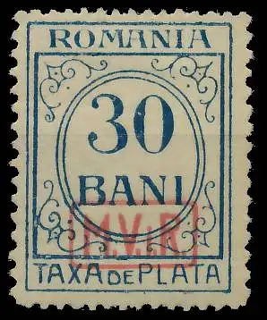 BES. 1WK D-MV RUMÄNIEN PORTO Nr 4 ungebraucht 434A92