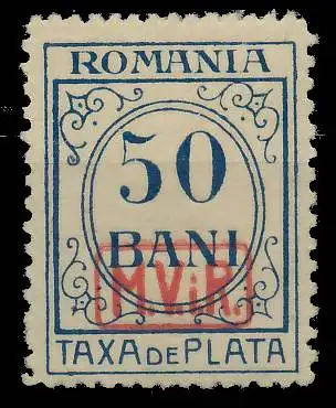 BES. 1WK D-MV RUMÄNIEN PORTO Nr 5 postfrisch 434AFA