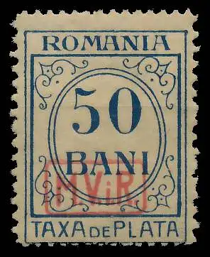 BES. 1WK D-MV RUMÄNIEN PORTO Nr 5 ungebraucht 434ACA