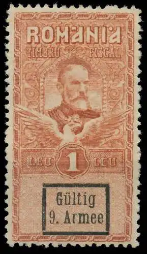 BES. 1WK D-MV RUMÄNIEN Nr F10 VI ungebraucht 434CB6