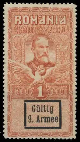 BES. 1WK D-MV RUMÄNIEN Nr F10 VI ungebraucht 434CB2