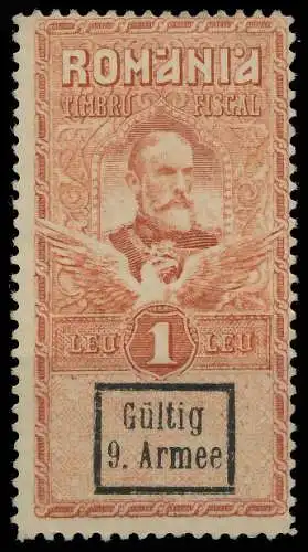 BES. 1WK D-MV RUMÄNIEN Nr F10 VI ungebraucht 434CAA