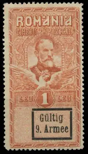 BES. 1WK D-MV RUMÄNIEN Nr F10 VI ungebraucht 434CAE