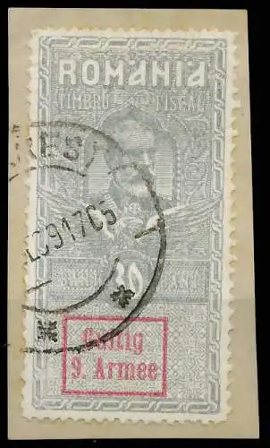 BES. 1WK D-MV RUMÄNIEN Nr F9 V gestempelt Briefst³ck 434CD6