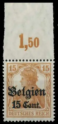 BES. 1WK LANDESPOST BELGIEN Nr 15I POR postfrisch ORA 434FD2