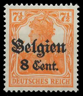 BES. 1WK LANDESPOST BELGIEN Nr 13bII postfrisch 434F92