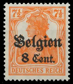 BES. 1WK LANDESPOST BELGIEN Nr 13bII postfrisch 434F9E