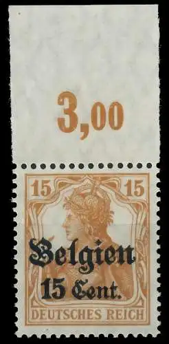 BES. 1WK LANDESPOST BELGIEN Nr 15I POR postfrisch ORA 434FD6