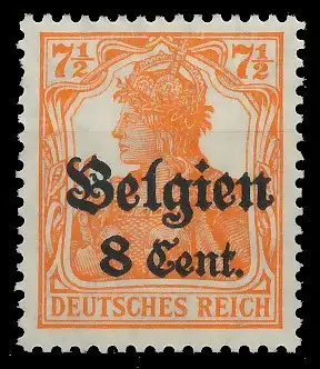 BES. 1WK LANDESPOST BELGIEN Nr 13bII postfrisch 434FA2