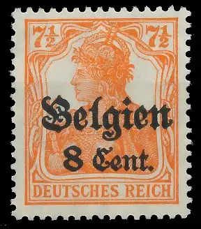BES. 1WK LANDESPOST BELGIEN Nr 13bII postfrisch 434FA6