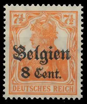 BES. 1WK LANDESPOST BELGIEN Nr 13aII postfrisch gepr. 434FE6