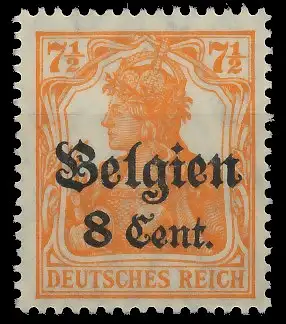 BES. 1WK LANDESPOST BELGIEN Nr 13aII postfrisch gepr. 434FF6