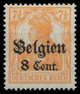 BES. 1WK LANDESPOST BELGIEN Nr 13aII postfrisch gepr. 435012