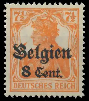 BES. 1WK LANDESPOST BELGIEN Nr 13aII postfrisch gepr. 435006