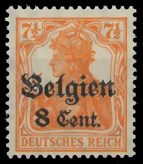 BES. 1WK LANDESPOST BELGIEN Nr 13aII postfrisch gepr. 434FEE