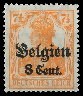 BES. 1WK LANDESPOST BELGIEN Nr 13aI postfrisch gepr. 43501E