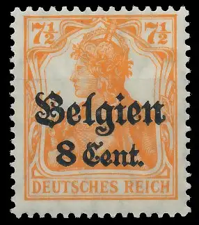 BES. 1WK LANDESPOST BELGIEN Nr 13aI postfrisch gepr. 43501A