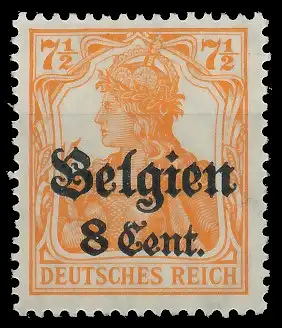 BES. 1WK LANDESPOST BELGIEN Nr 13aI postfrisch 435016