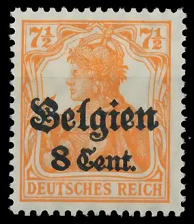 BES. 1WK LANDESPOST BELGIEN Nr 13aI postfrisch gepr. 435022