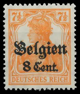 BES. 1WK LANDESPOST BELGIEN Nr 13aI postfrisch gepr. 43502E