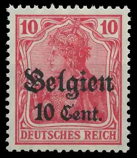 BES. 1WK LANDESPOST BELGIEN Nr 14cII postfrisch gepr. 435052