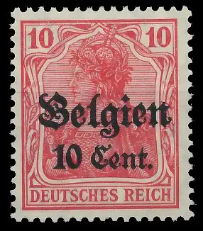 BES. 1WK LANDESPOST BELGIEN Nr 14cII postfrisch gepr. 43504E