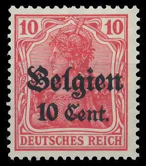 BES. 1WK LANDESPOST BELGIEN Nr 14cII postfrisch gepr. 435046