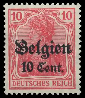 BES. 1WK LANDESPOST BELGIEN Nr 14cII postfrisch gepr. 435062