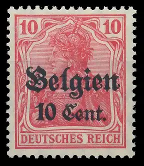 BES. 1WK LANDESPOST BELGIEN Nr 14cII postfrisch gepr. 43505E