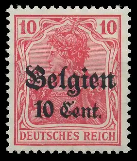 BES. 1WK LANDESPOST BELGIEN Nr 14cII postfrisch gepr. 435042