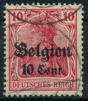 BES. 1WK LANDESPOST BELGIEN Nr 14a gestempelt 4350B6