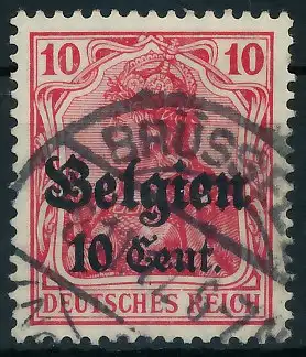 BES. 1WK LANDESPOST BELGIEN Nr 14a gestempelt 4350AE