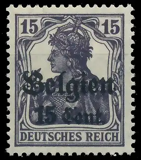 BES. 1WK LANDESPOST BELGIEN Nr 16bII postfrisch gepr. 43B05E