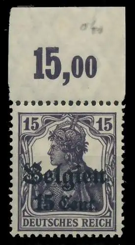 BES. 1WK LANDESPOST BELGIEN Nr 16bII POR postfrisch ORA 43B15E