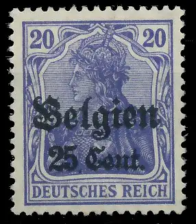 BES. 1WK LANDESPOST BELGIEN Nr 18c postfrisch 43B18E