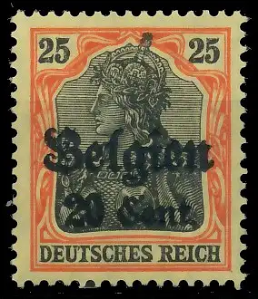 BES. 1WK LANDESPOST BELGIEN Nr 17 Za2 postfrisch gepr. 43B1AE