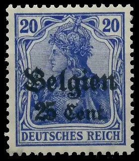 BES. 1WK LANDESPOST BELGIEN Nr 18a postfrisch 43B336