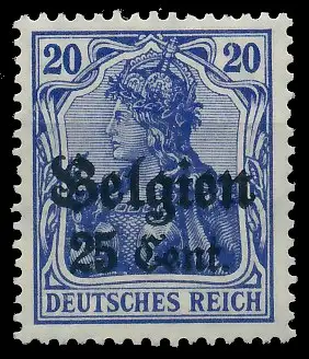 BES. 1WK LANDESPOST BELGIEN Nr 18a postfrisch 43B34E