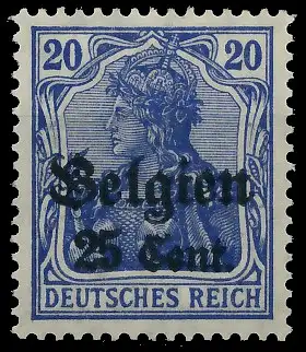 BES. 1WK LANDESPOST BELGIEN Nr 18a postfrisch 43B342