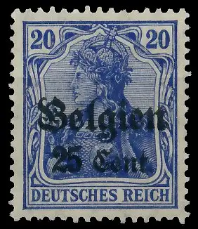 BES. 1WK LANDESPOST BELGIEN Nr 18a postfrisch 43B332